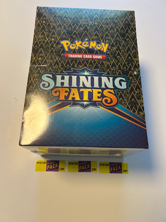 Pokémon Shining Fates 8 Box Mad Party Pin Collection Display